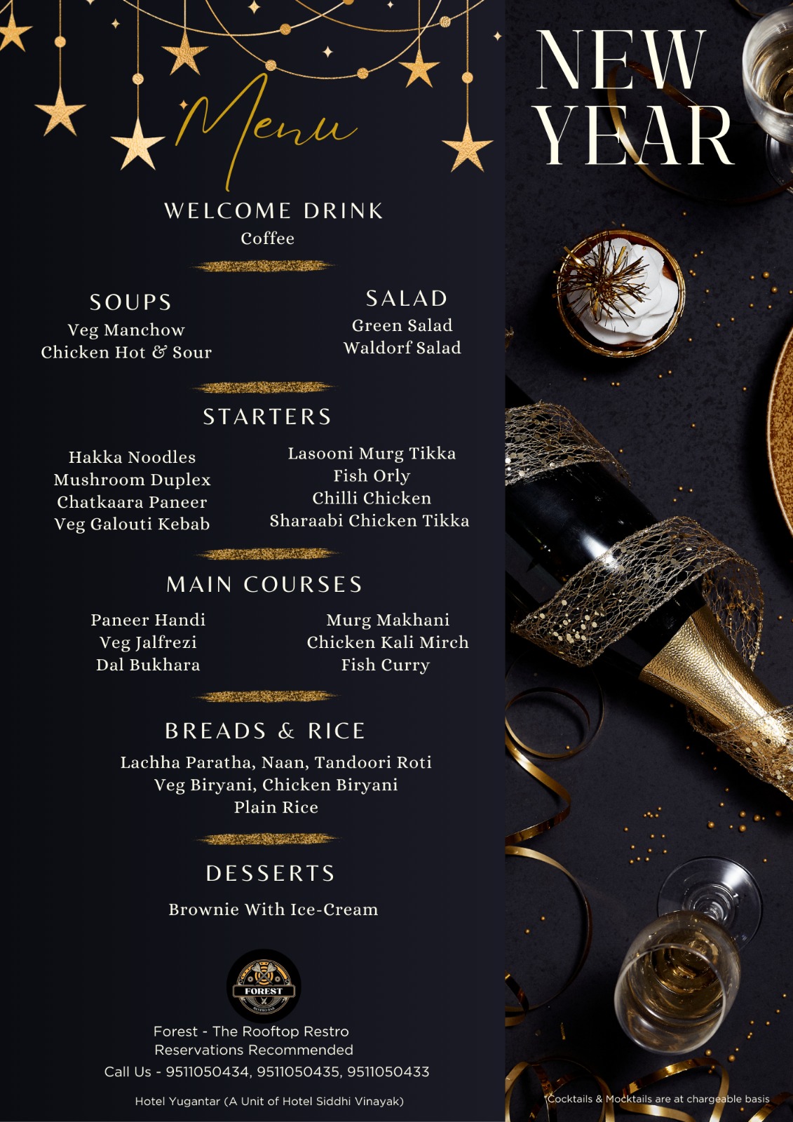 New Year Menu